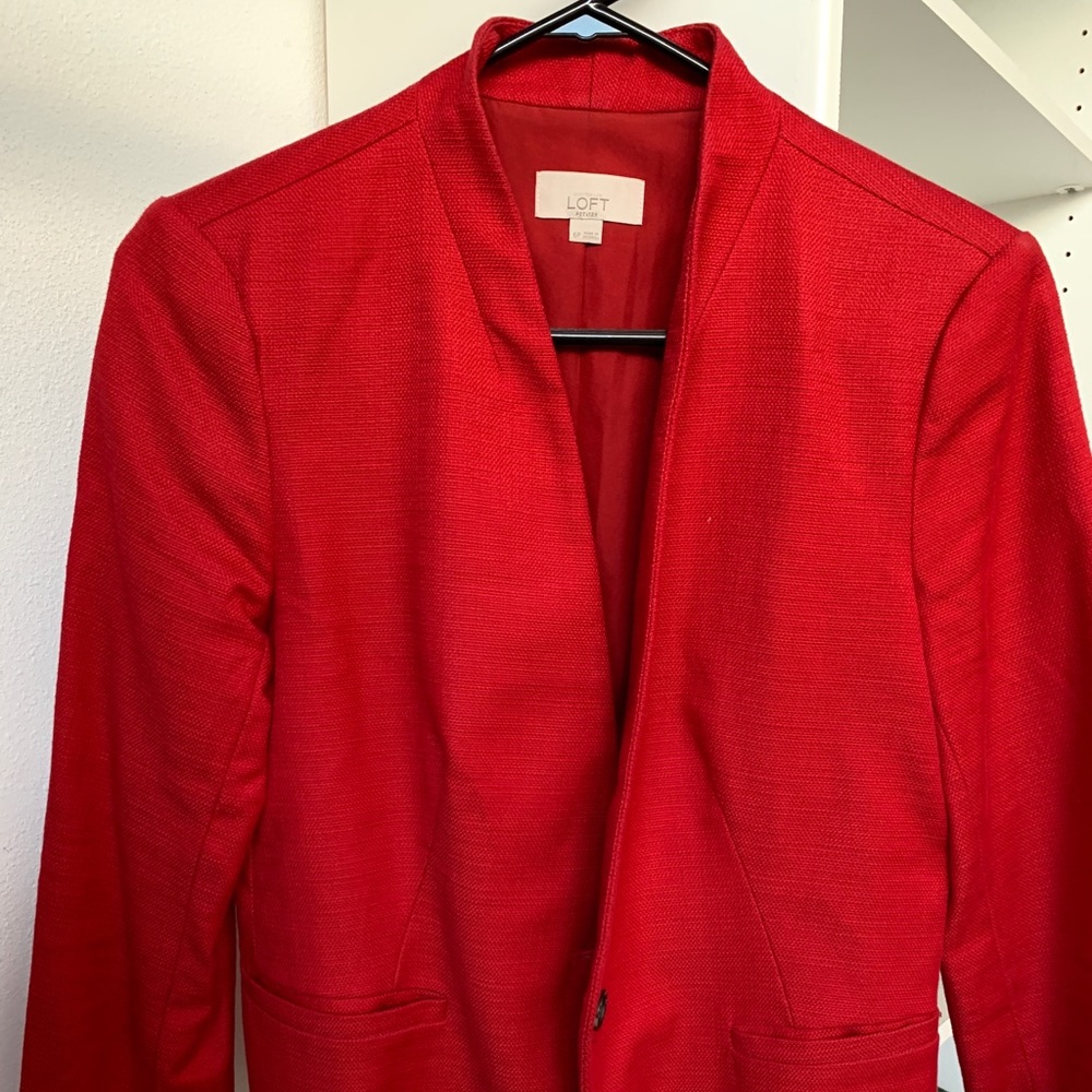 Red blazer